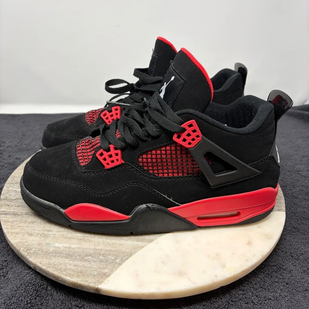 Jordan Air Jordan 4‎ Retro Red Thunder Black Crimson Mens Size 9.5 CT8527-016